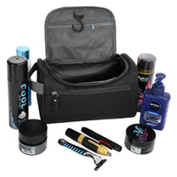 Portable Makeup Bag Unisex Capacity Waterproof Cosmetic Organizer Toiletry Hanging Case Pouch for Women Men Wash Shaving Make Up Quick Pick Grocers