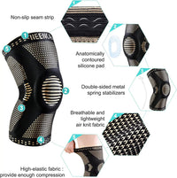 NEENCA Copper Knee Brace Knee Support with Patella Gel Pad &Side Stabilizers for Knee Pain Sport Arthritis ACL Joint Pain Relief Quick Pick Grocers