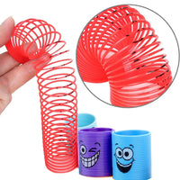 12PCS for Kids Girls Boys Smiling Face Spring Rainbow Magic Fidget Stress Coil Springs Bulk Mini Toys Party Favors Toys Quick Pick Grocers