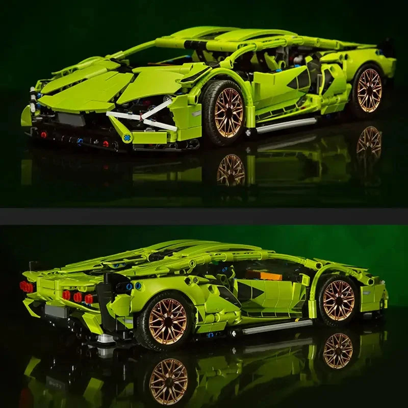 TOYLINX 1280Pcs Technical Building Blocks Racing Car Model Remote Control Electric RC Car Version Optional Construction Toys Quick Pick Grocers