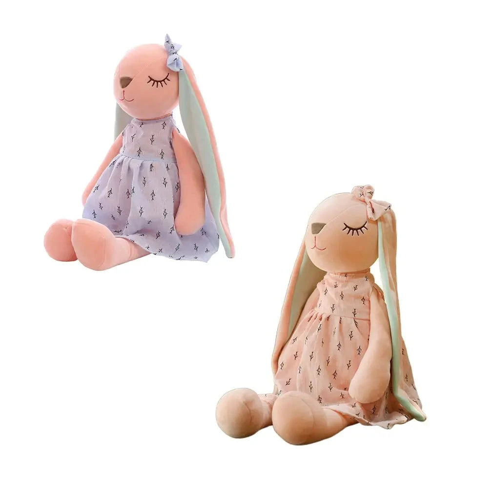 35cm Cute Bunny Plush Toy – Soothing Sleeping Rabbit Doll for Kids Econic Blanks