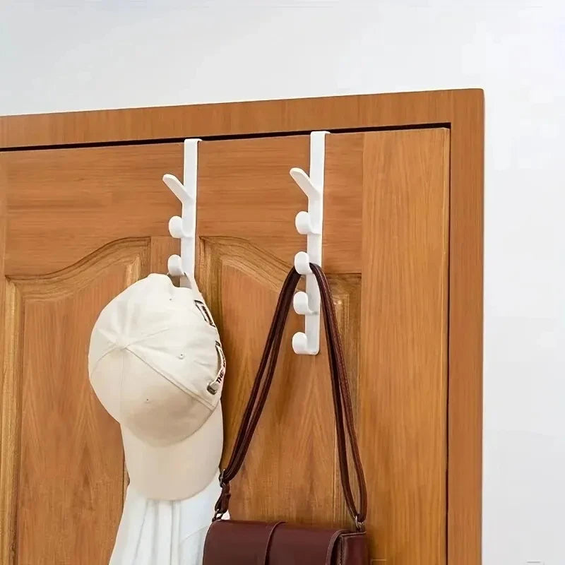 1pc Bedroom Door Hanger Clothes Hanging Rack Over The Door Plastic Home Storage Organization Hooks, Purse Holder For Bags Rails Econic Blanks