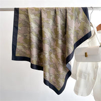 90*90Cm Square Scarf Twill Silk Feeling Women Head Shawls and Wraps Luxury Hair Tree Print Neck Scarves Hijab Bandana Pashmina Quick Pick Grocers