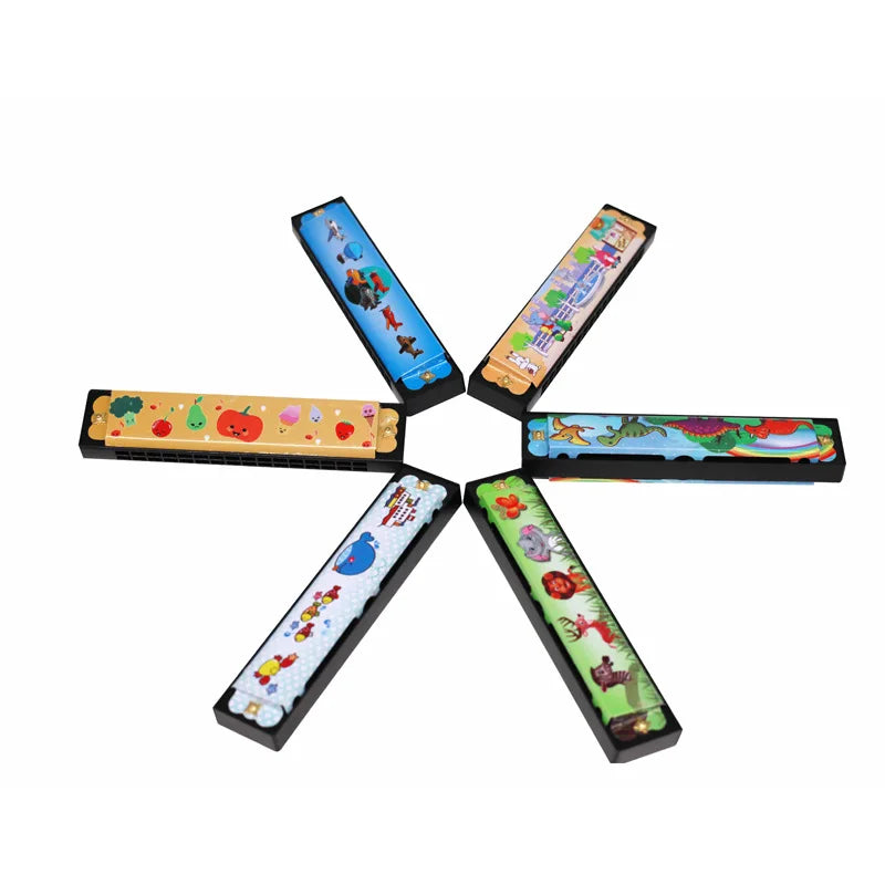 1pc/2/4pcs Children Wooden Harmonica Musical Instrument Toys Music Teaching Aids Puzzle Early Education Kindergarten Beginners Econic Blanks