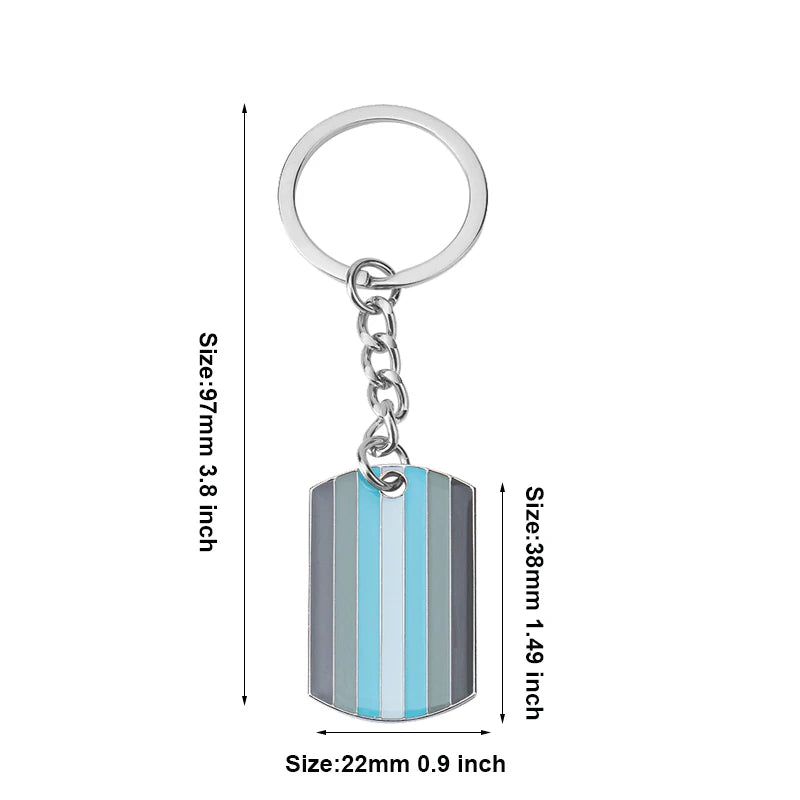 Progress Transgender Rainbow Pansexual pride Genderqueer pride Asexual Metal Key Ring Key Chain For Women Jewelry Quick Pick Grocers