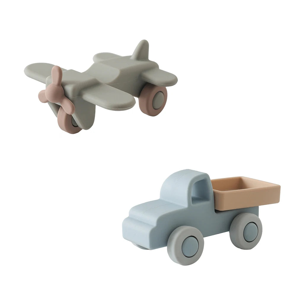 Baby Silicone Car Toys Montessori Baby Things Silicone Baby Teether Toy Car  0 12 Months Newborn Educational Toy Silicone Blocks Purest Peak