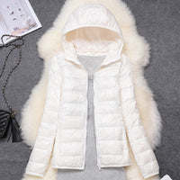Women Puffer Jacket 15 Colors Plus Size 5XL 6XL 7XL 2025 New Spring Autumn Female Ultra Lightweight Packable Hooded Down Coats Quick Pick Grocers