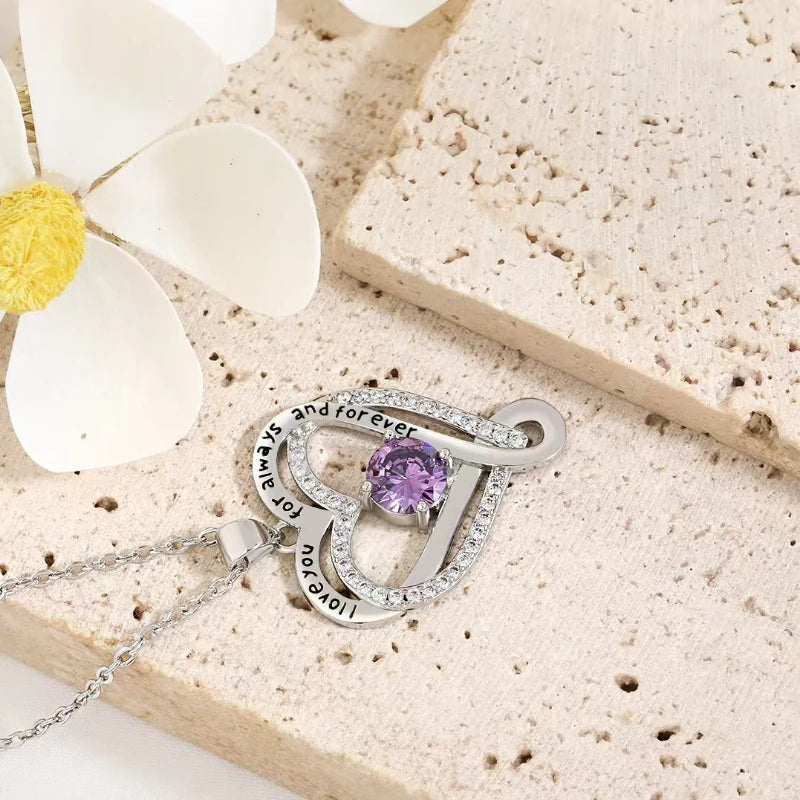 Elegant Style Heart shaped Pendant Necklace Hollow Design Mother's Day Gift Party Suitable for Best Friends Without Box Quick Pick Grocers
