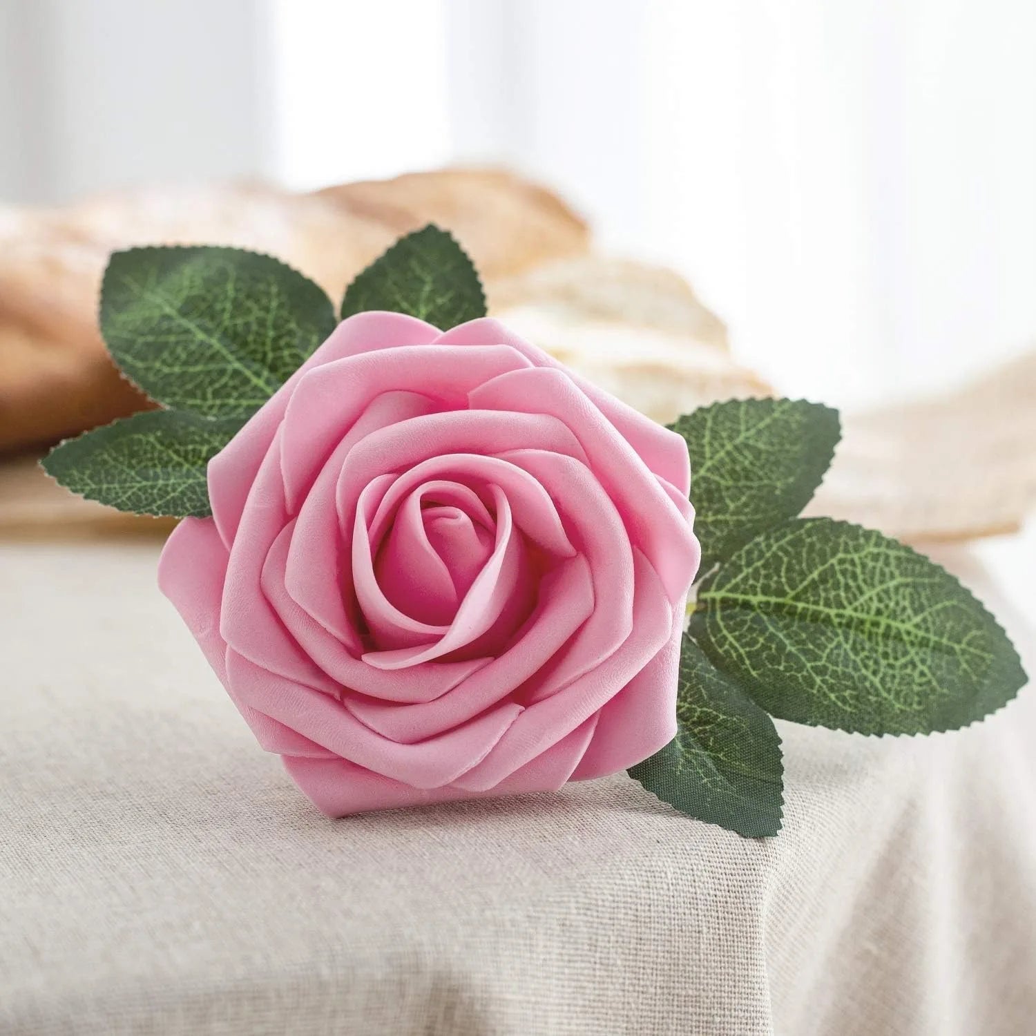 10~100pcs Rose Artificial Flowers Foam Fake Roses Wedding Bouquets Centerpieces Mothers Day Valentines Gifts Party Decoration Quick Pick Grocers