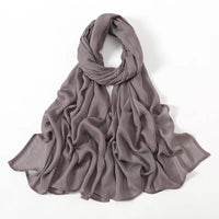 Fashion Modal Hijab Rayon Cotton Shawls Muslim Hijabs For Women Plain Scarf Big Size Headscarf Islamic Turban Headband 190*85cm Quick Pick Grocers