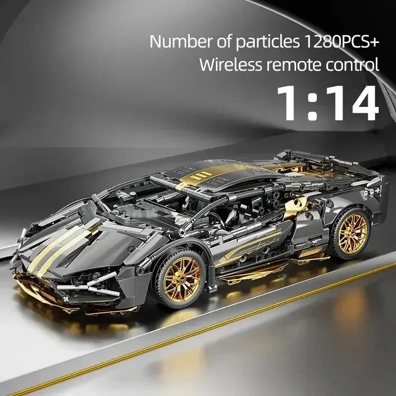 TOYLINX 1280Pcs Technical Building Blocks Racing Car Model Remote Control Electric RC Car Version Optional Construction Toys Quick Pick Grocers