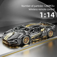 TOYLINX 1280Pcs Technical Building Blocks Racing Car Model Remote Control Electric RC Car Version Optional Construction Toys Quick Pick Grocers