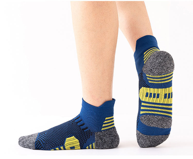 6/5/3 Pairs Men's Athletic Socks Sports Breathable Outdoor Running Compression Socks Cotton Training Long Black Stretch Socks Quick Pick Grocers