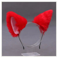 Lolita Animal Cat Fox Ear Hair Hoops Cosplay Girls Halloween Anime Headbands Headwear Hair Accessories Quick Pick Grocers