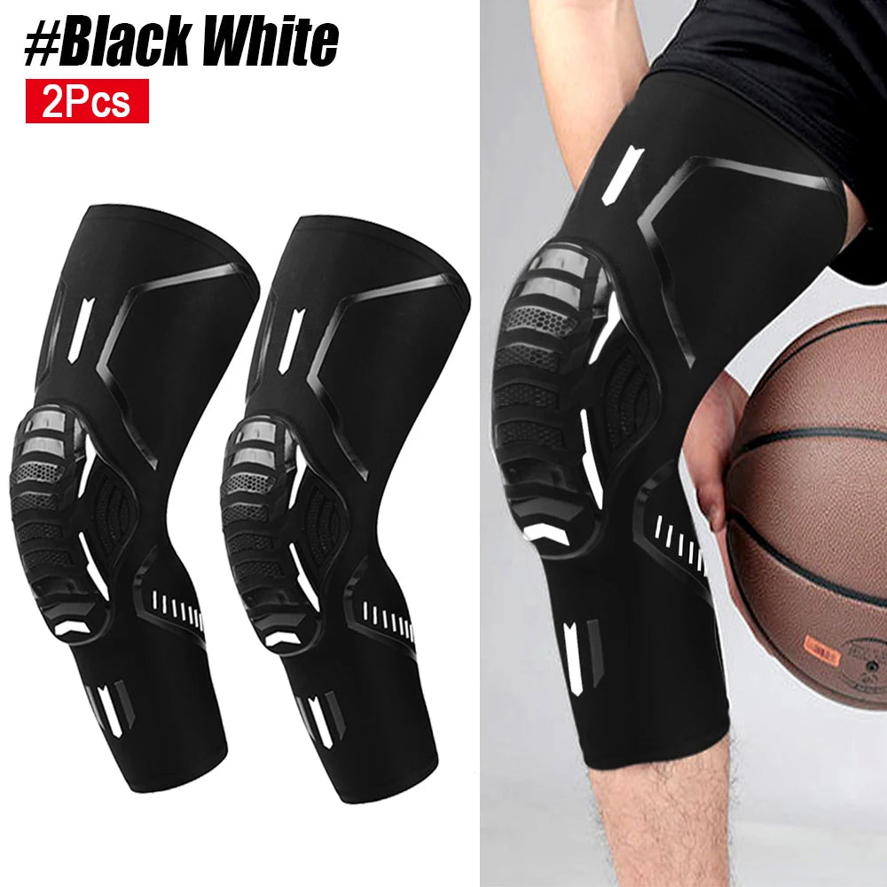 2Pcs/Pair Sport Crashproof Knee Support Pad Elbow Brace Arm Leg Compression Sleeve Outdoor Basketball Football Bicycle Protector Quick Pick Grocers