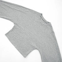 Women's Long Sleeve O-Neck Skinny T-Shirt Monochromatic Crop Top Casual Y2K Streetwear Fashion Pullover Summer Outfit Quick Pick Grocers
