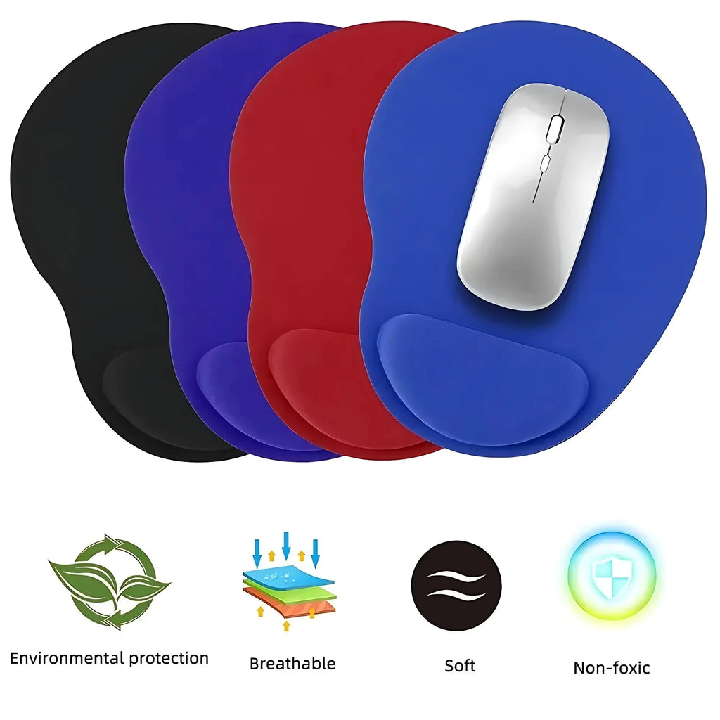 Ergonomic Wrist Rest Mouse Pad Comfortable Wrist Support Non Slip Mice Mat Soft Mousepad For PC Laptop Computer Econic Blanks