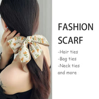 2-6pcs/set Series Silk Satin Scarf Women Cloth Hair Bands Headdress Accessories Lady Scarves Ribbon Neck Ties for Bag Handle Quick Pick Grocers