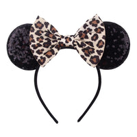 New Christmas Halloween Mouse Ears Headband Cartoon Sequin Bows Headband Birthday Party Princess Cosplay Costume For Women Adult Quick Pick Grocers