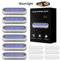 Quality Solar Step Lights Waterproof IP68 Warm White LED Path Lights Solar Powered Light Bar for Stairs Driveway Walkway Dock Quick Pick Grocers