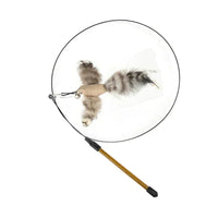 Simulation Bird Cat Toys Funny Interactive Peacock with Bell Cat Stick Toy for Kitten Playing Teaser Wand Toys Pet Cats Supplies Quick Pick Grocers