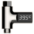 LED Display Household Water Shower Thermometer 5-85℃ Flow Self-powered Water Thermometer Monitoring Baby Care Energy Smart Meter Purest Peak