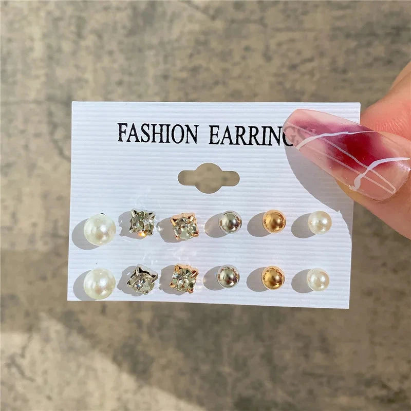 Modyle Gold Color Dangle Earrings Set Butterfly Acrylic Hollow Drop Earrings for Women Heart Hoop Earring Fashion Jewelry Gifts Econic Blanks