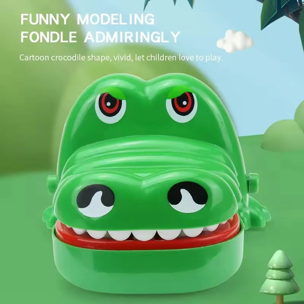 New Family Toys Crocodile Teeth Toys Alligator Family Party Toy Interactive Mini Biting Finger Game Non‑Toxic for Family Games Econic Blanks