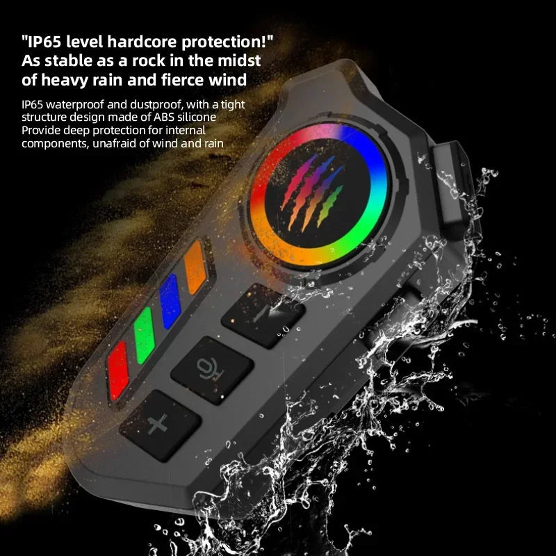 Wireless Bluetooth 5.4 Helmet Headset Hands-Free Call Motorcycle Earphone Waterproof MP3 Music Player Speaker Kit for Moto Quick Pick Grocers