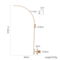 Mobile Wooden Bell Baby Toys 0-12 Months Rattle Toys Bed Newborn Crib mobile With Music Box Bed Bell Hanging Toys Crib Bracket Purest Peak