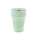 350ML/500ML Silicone Folding Cup Collapsible Mug With Cover Coffee Travel Outdoors Portable Water Drinking Tea Cups Quick Pick Grocers