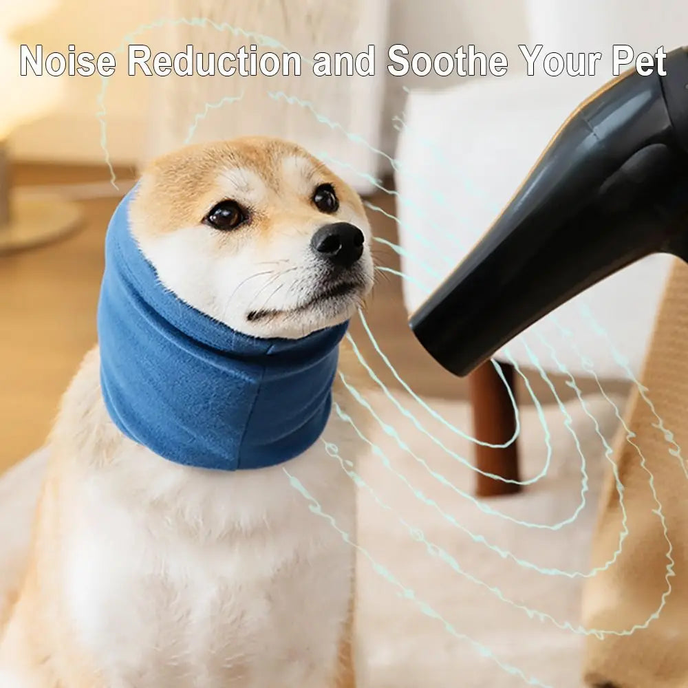 Dog Grooming Earmuffs Soft Warm Noise-Proof Earmuffs Pet Ear Cover Cloth Hat Grooming Bathing Blowing Drying Pet Sleeve Econic Blanks