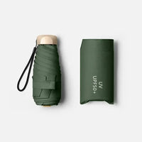 1Pc 55% Off Mini Sun Umbrella Pocket Rain Umbrella Vinyl Folding UV Ultraviolet Protection Sun Shade Pocket Parasol Capsule Econic Blanks