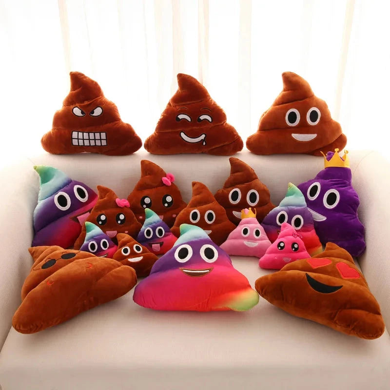 Wholesale cartoon new expression poo plush toys cute funny quirky funny poop cushion Econic Blanks