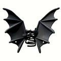Gothic Bat Hair Clip Halloween Matte Black Gothic Punk-Style Animal Print Hairpin for Women, Elegant Party Hair Accessory Quick Pick Grocers