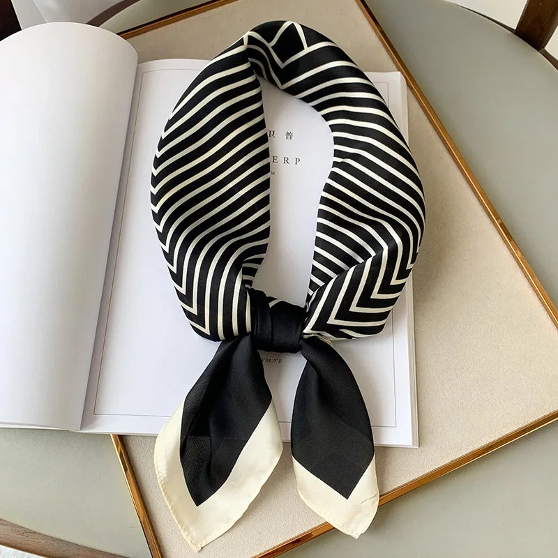 70cm Silk Square Scarf Women Fashion Luxury Brand Satin Neck Tie Female Hair Bandana Headkerchief Shawl Wrap Hijab Echarpe Quick Pick Grocers