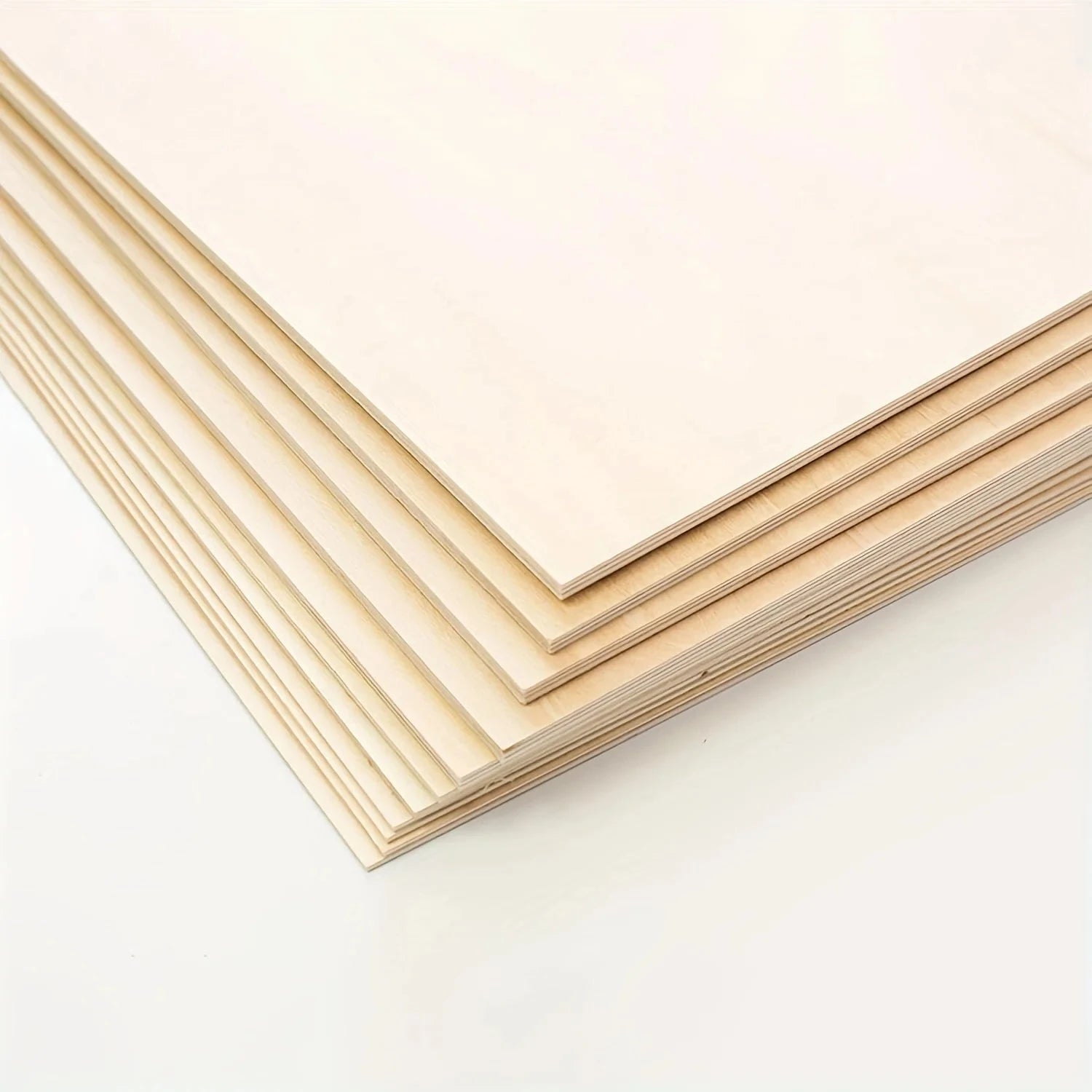4Pcs/8pcs/15Pcs 6X4in/15X10cm Rectangle Unfinished Wood Sheets for Crafts House Aircraft Ship Boat Arts, DIY Wooden Econic Blanks