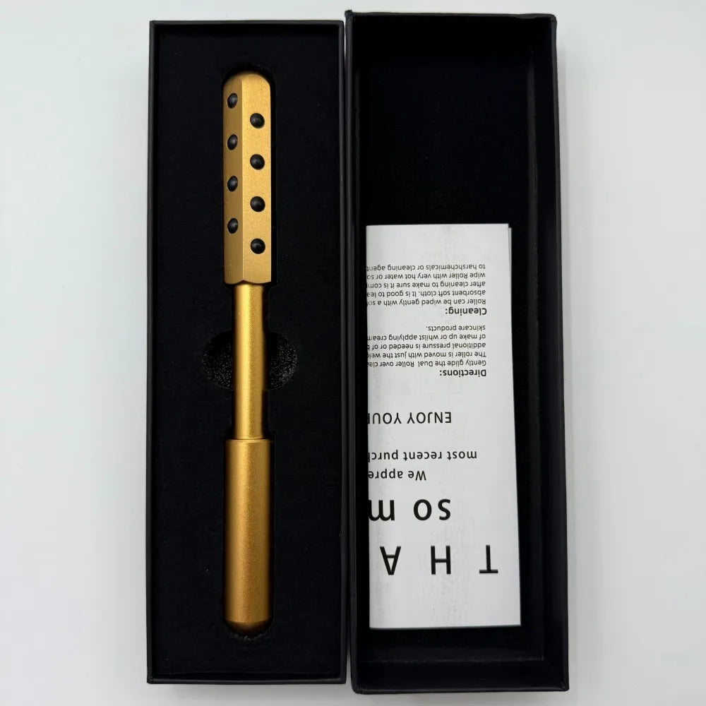 24 Germanium Face Massage Beauty Acupoint Roller Stick Wholesale Beauty Roller Tool Face Gua Sha Massager Women Skin Care Beauty Purest Peak