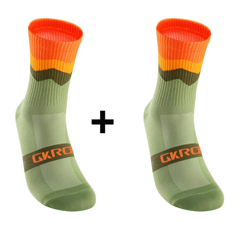 2pairs Professional Cycling Socks Breathable Road Bicycle Socks Men Women Outdoor Sports Racing e Compression Cycling For Women Quick Pick Grocers