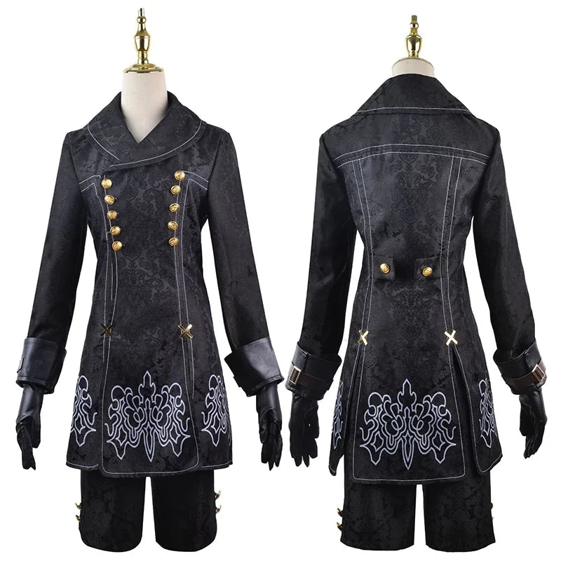 Anime Nier Automata Cosplay 9S Yorha 2B Cosplay Suit Male Women Outfit Wig Disguise Costume Plus Size Fancy Party Black Dress Quick Pick Grocers