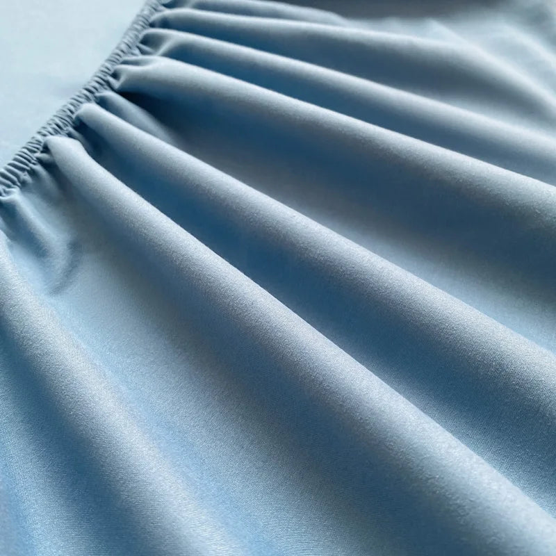 Soft Cotton Fitted Bed Sheet with Elastic Mattress Cover Quick Pick Grocers