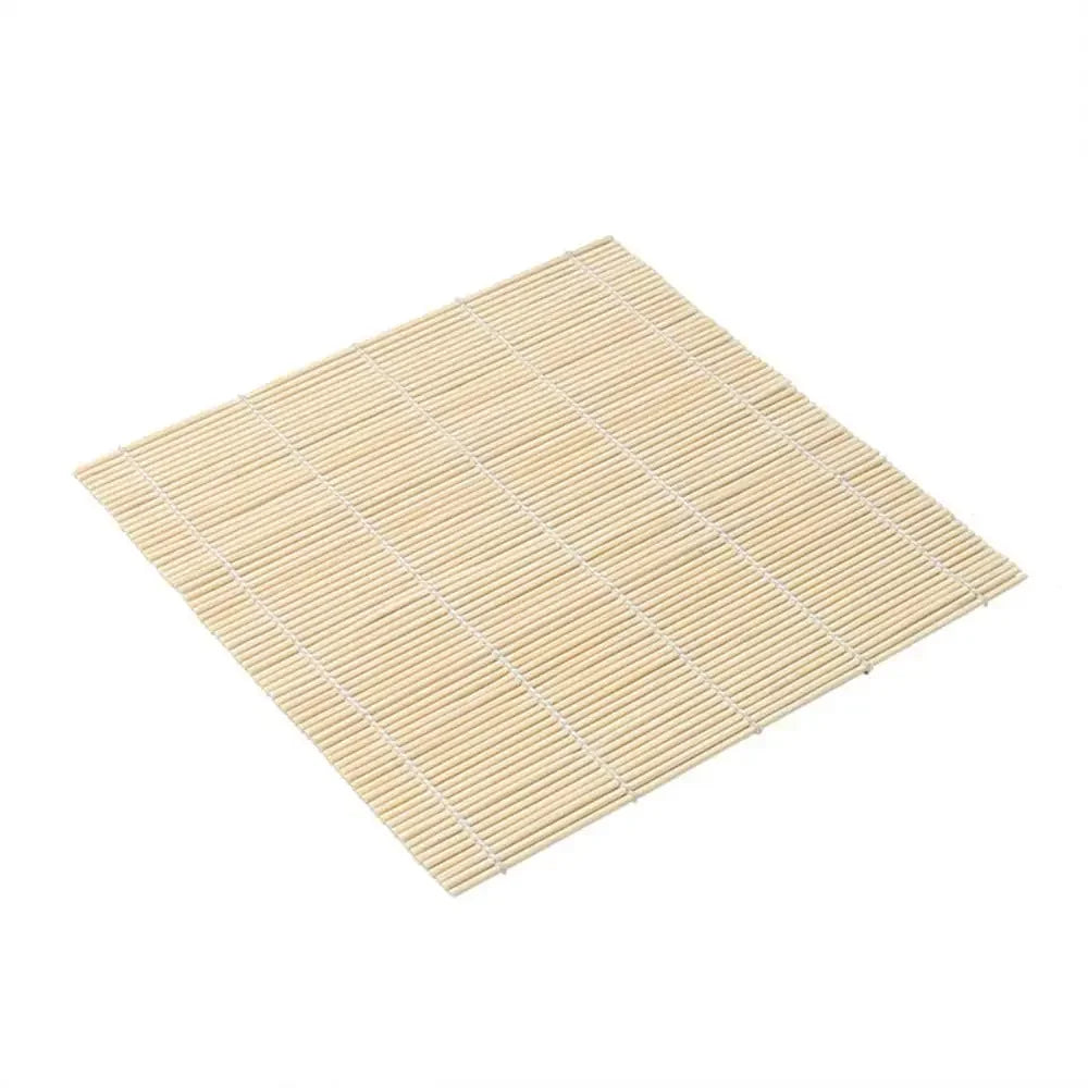 Exquisite Bamboo Sushi Mat with White Finish Seaweed Rice Roll Curling Non Stick Japanese Style Kitchen Essential  Sushi Making Quick Pick Grocers