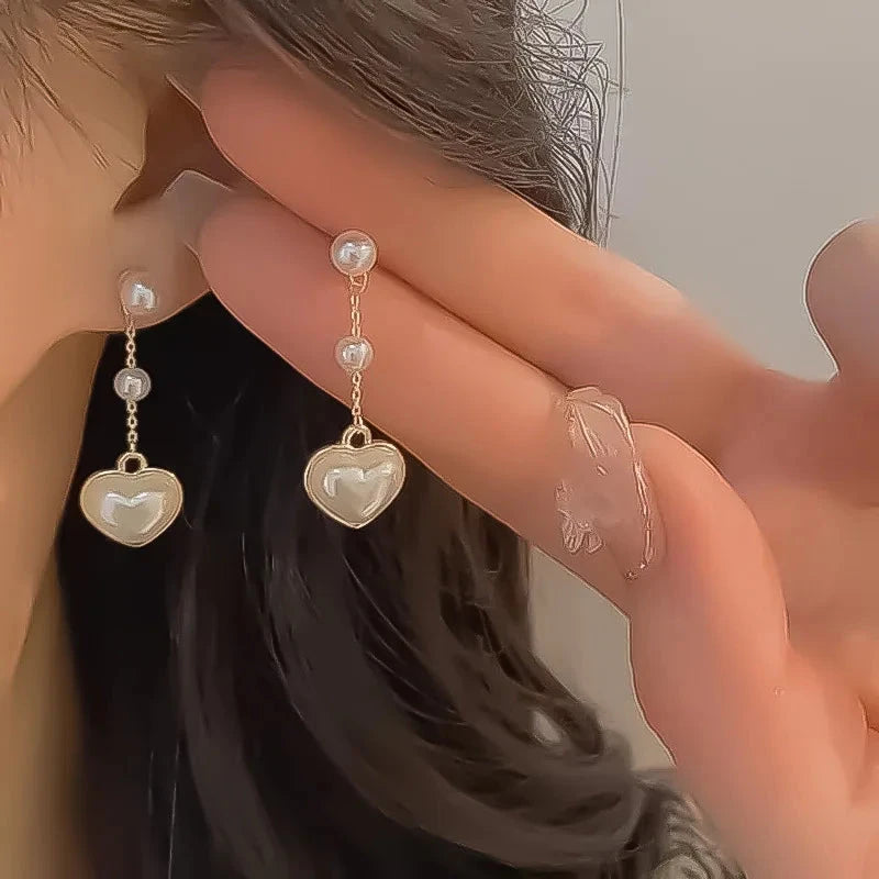 2024 New Simple Stars Tassel Earrings for Women Korean Charm Delicate Shiny Rhinestone Drop Earring Fashion Wedding Gift Jewelry Econic Blanks