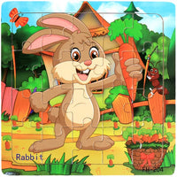 New 20 Piece Wooden 3d Puzzle Cartoon Animal Vehicle Jigsaw Puzzle Montessori Educational Toys For Kids 3-6 Years Old Quick Pick Grocers