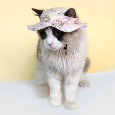 High-quality Adjustable Pet Sun Hat Cat Dog Breathable Dog Sunshade Hats Outdoor Travel Pet Fisherman Hat Quick Pick Grocers