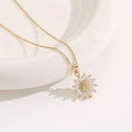Sunflower Necklace With Gift Box For Girlfriend Women I Love You Perfect for Mother's Day, Birthdays, Valentines, Weddings Quick Pick Grocers