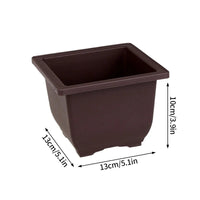 Rectangular Flowerpots Plastic Bonsai Plants Pot Square for Flower Balcony Garden Yard Landscape Bonsai Pot Trays Home Decor Quick Pick Grocers