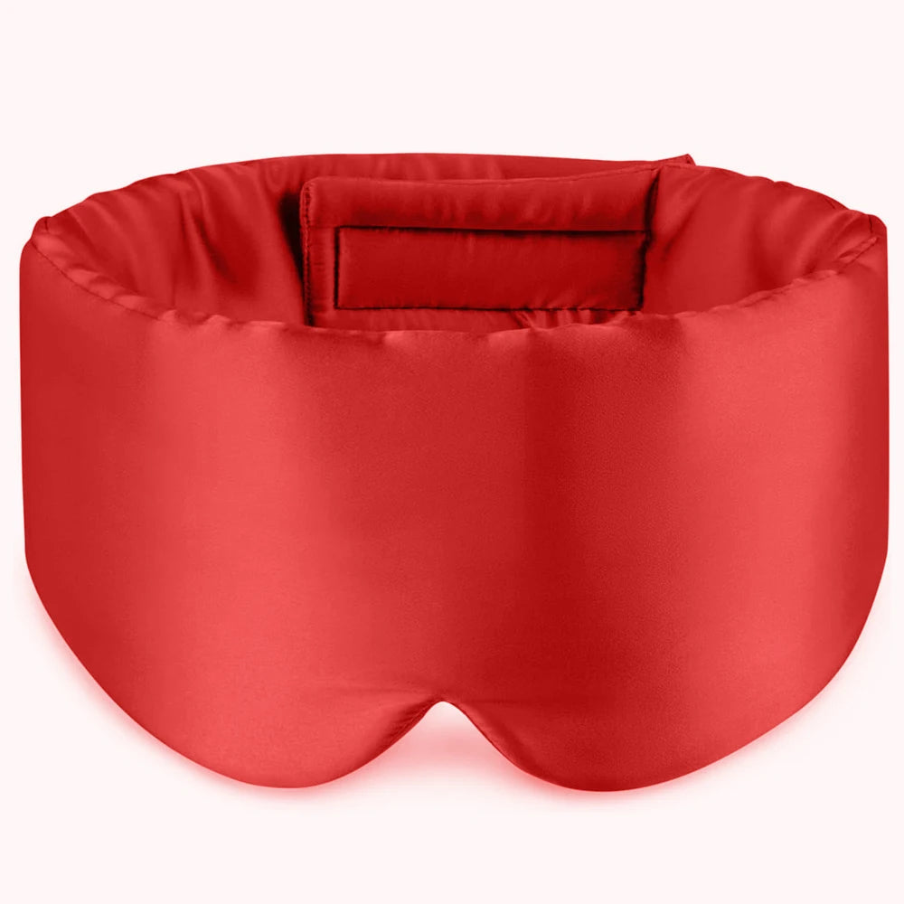 100% Mulberry Silk Sleeping Mask Eyepatch Blocking Light Eyemask Soft Padded Travel Sleeping Aid for Sleep Patch Slaapmasker Purest Peak