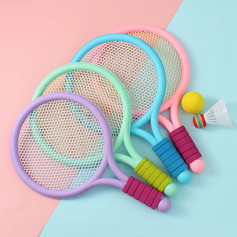 Racket Tennis for Children Outdoor Sports Badminton Racket Kindergarten Toy Set for 3-12years Old Badminton Sets Quick Pick Grocers