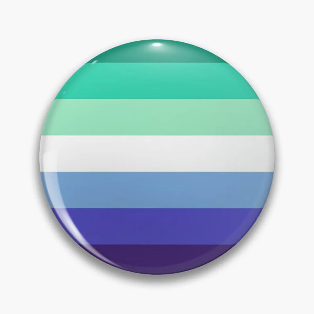 LGBT Rainbow Flag Button Pins Gay Lesbian Bisexual Trans Pansexual Symbol Tinplate Brooches Lapel Badges Backpack Jewelry 44mm Quick Pick Grocers